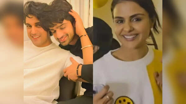 Abhishek Kumar’s party with close friends Ankit Gupta, Priyanka Chahar Choudhary and others