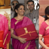 2019: Pink, gold-bordered Mangalgiri saree with bahi khata