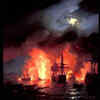 'Battle of Chesma' at Night by Ivan Aivazovsky