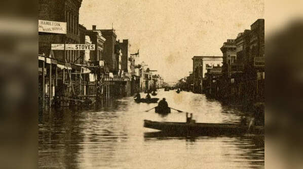 What were the impacts of the 1861-1862 storm?