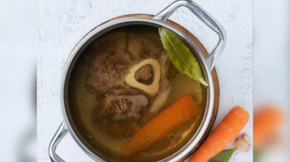 How does Bone Broth help in treating cold and fever?