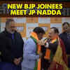Article image for: Newly-inducted leaders meet BJP President JP Nadda in presence of Union Minister Rajeev Chandrasekhar & Tamil Nadu BJP President K Annamalai