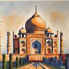 Article image for: Painting of <i class="tbold">taj mahal</i>