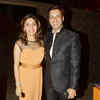 Madhur Bhandarkar with wife during during Manali Jagtap's b'day bash