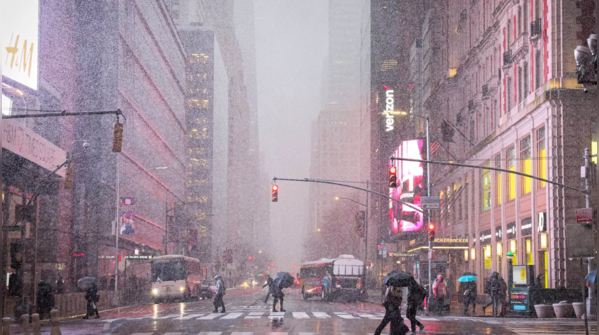 Winter storm hits US Northeast