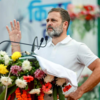 Rahul Gandhi speaks with injured farmer