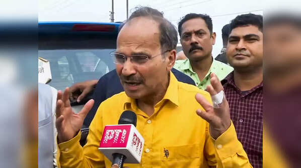 West Bengal police stop Congress leader Adhir Chowdhury