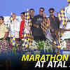 Article image for: Bollywood heartthrobs Akshay Kumar and Tiger Shroff unleash marathon frenzy at Atal Setu!