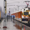 First electric train in valley