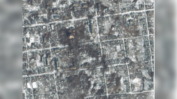 Destruction in Petrivka