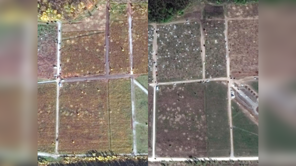 Tula Cemetery before and after attack