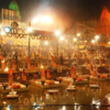 Sacred Ganga aarti in Varanasi