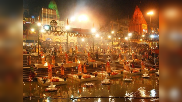 Sacred Ganga aarti in Varanasi