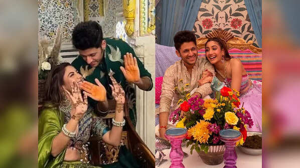 From an intimate Mehendi ceremony to a heartfelt engagement and Haldi: Surbhi Chandna and Karan Sharma’s wedding festivities begin