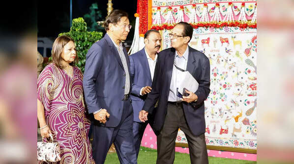 Lakshmi Mittal and his wife Usha Mittal