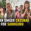 Article image for: Visually impaired German singer CassMae visits India; sings "<i class="tbold">nirvana</i> Shatakam" for Sadhguru