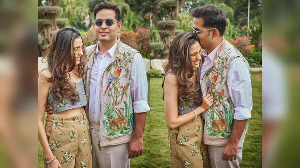 Akash and Shloka Ambani