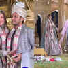 Bride and groom in love