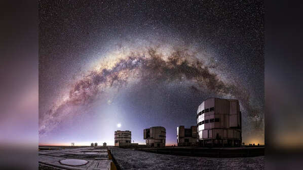 The Milky Way over the ESO telescopes
