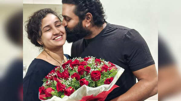 Rishab Shetty and Pragathi Shetty