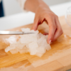 ​​Chilled Aloe cubes in dip​