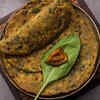 Palak Paratha with Raita