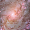 ​A glowing pink galaxy​