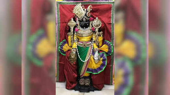 The temple has a magnetic idol of Lord Krishna