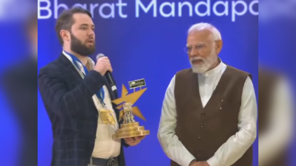 Drew Hicks moment with PM Modi