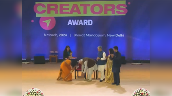 The feet touching moment