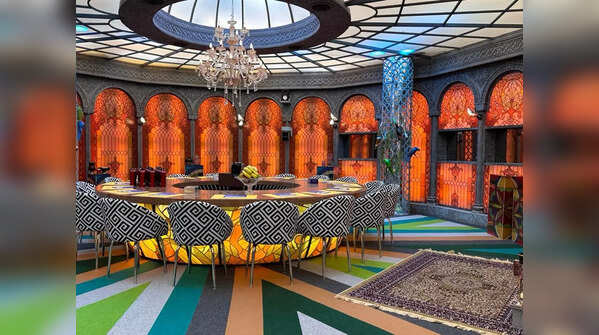 The dining area