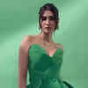 green emerald velvet dress Kriti Sanon in our Ready To Go Sharara Set  Sukriti and Aakriti