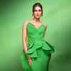 Kriti Sanon raises the glam bar in a green strapless gown | Times of India