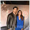 Sidharth Malhotra poses with wife Kiara Advani and his family on the red carpet of Yodha premiere