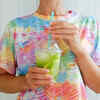 ​White Kurta or T-shirt with Denim Shorts