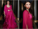 Aditi Rao Hydari looks like a modern-day Maharani in pink chiffon sharara set, see pictures