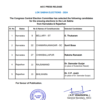 Congress party releases another list of candidates for the Lok Sabha elections. CP Joshi to contest from Rajasthan's Bhilwara, Damodar Gurjar to contest from Rajasthan's Rajsamand.