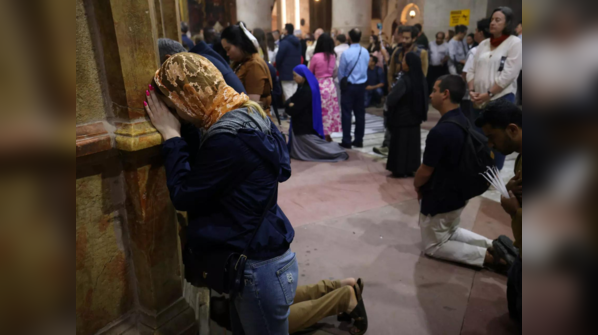 Prayers at a Church in Israel