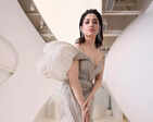 Tamannaah Bhatia shows a stylish fusion of sculpted elegance and sparkling crystals in Gaurav Gupta's cosmic gown, see pictures