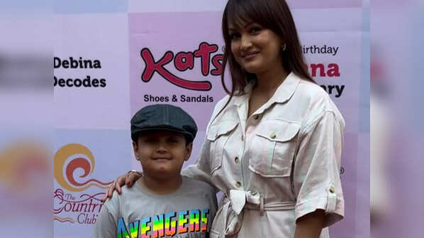 Nisha with son Kavish