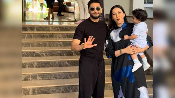 Gurmeet-Zaid with son Zehaan