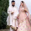 sachin and babi light blue dress Anushka Sharma's engagement Sabyasachi sari is perfect for your wedding