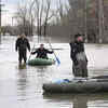 Flood triggered by melting snow