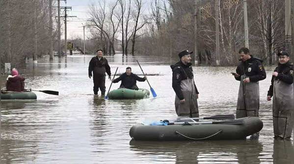 Flood triggered by melting snow
