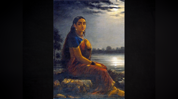 ‘Lady under the Moonlight’ by Raja Ravi Varma