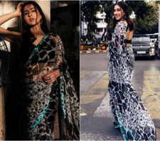 Sara's saree-torial grace