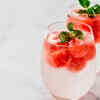 Sparkling water with a splash of fruit juice