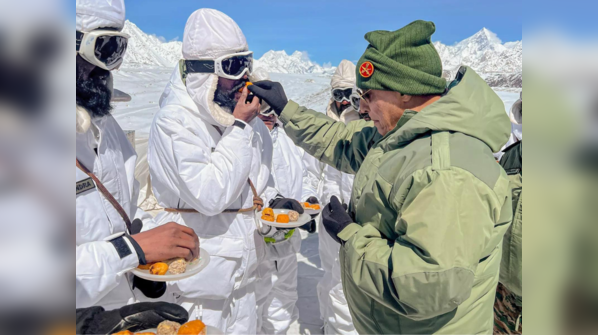 Defence minister interacts with soldiers