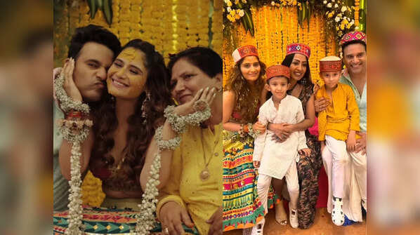 The extravagant Haldi ceremony