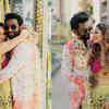 To-be Mr and Mrs Chauhan pose for the cameras